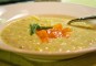 Romige aardappel zalm soep